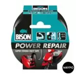 ΤΑΙΝΙΑ ΓΙΑ ΥΦΑΣΜΑΤΑ BISON POWER REPAIR ΜΑΥΡΗ 0.22mm