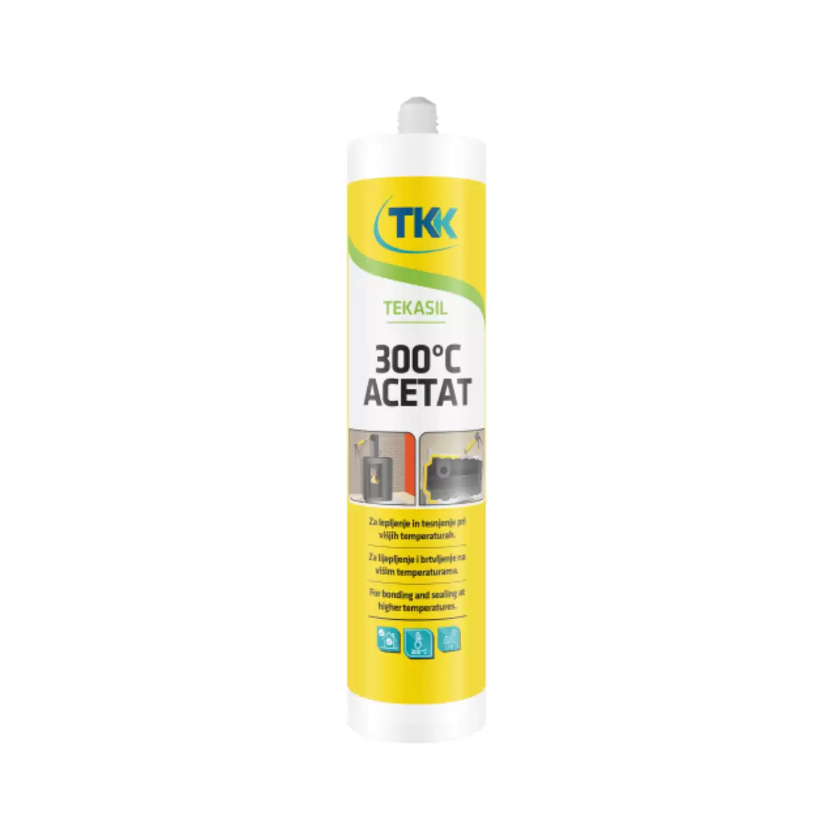 ΣΙΛΙΚΟΝΗ ΦΛΑΤΖΟΚΟΛΛΑ ΜΑΥΡΗ 300οC 300ML TEKASIL