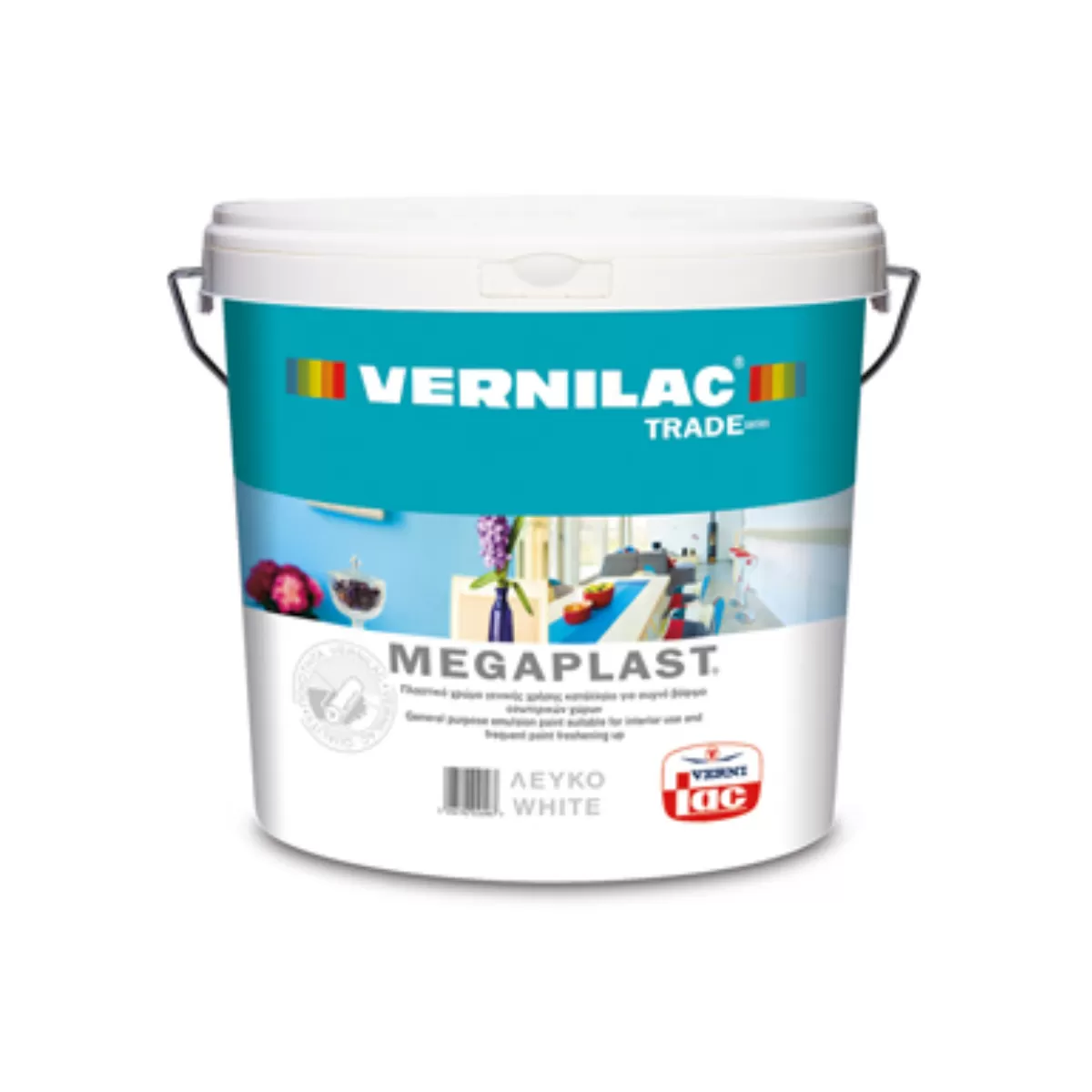 MEGAPLAST ΛΕΥΚΟ 9L VERNILAC