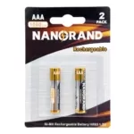 ΜΠΑΤΑΡΙΑ NANORAND Ni-MH ΕΠΑΝΑΦΟΡΤΙΖΟΜΕΝΗ ΑΑA  1,2V 100mAh 2ΤΕΜ. 11824