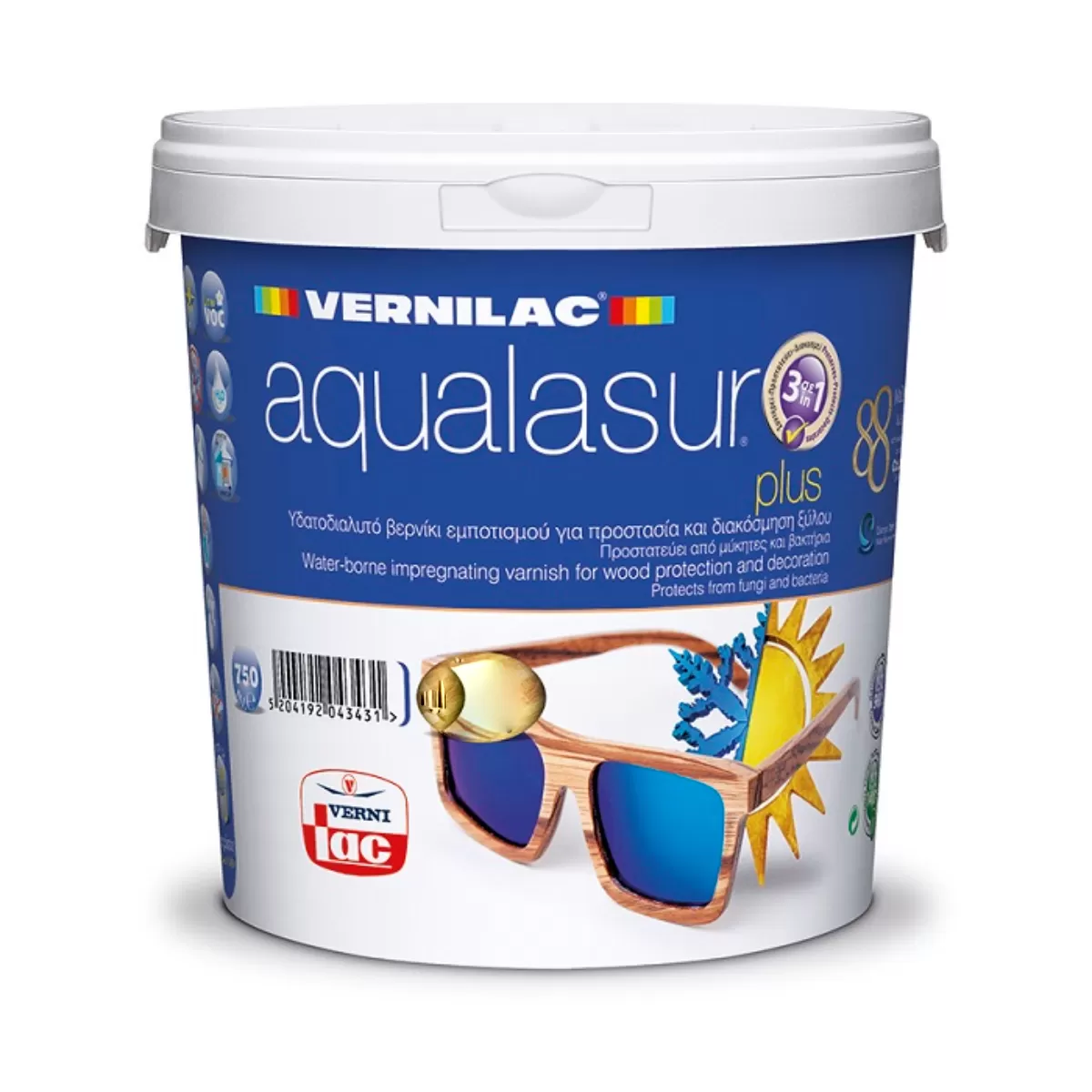 AQUALASUR PLUS VERNILAC 0,75/L