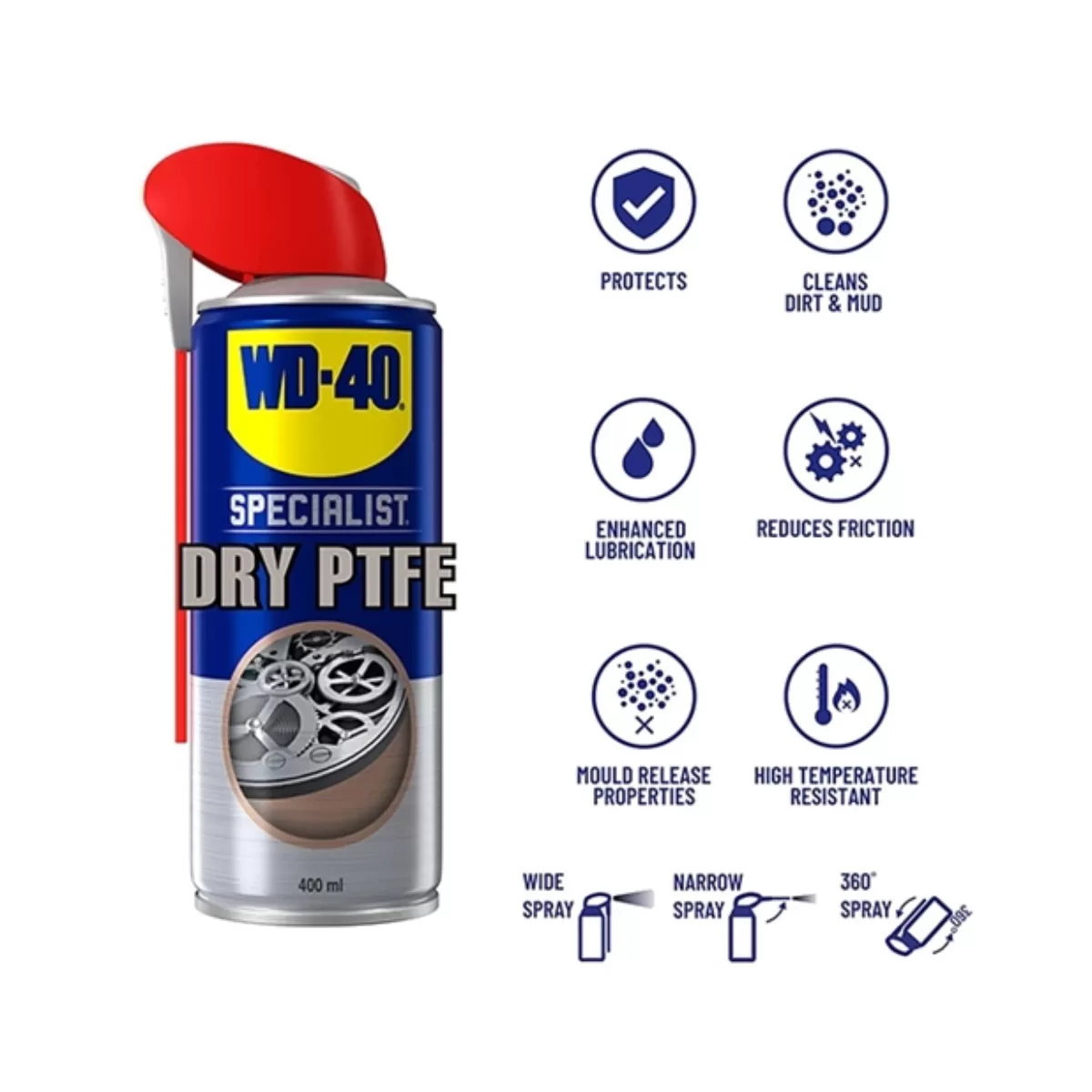 ΣΠΡΕΙ ΤΕΦΛΟΝ SPECIALIST DRY PTFE LUBRICANT WD-40 400ML