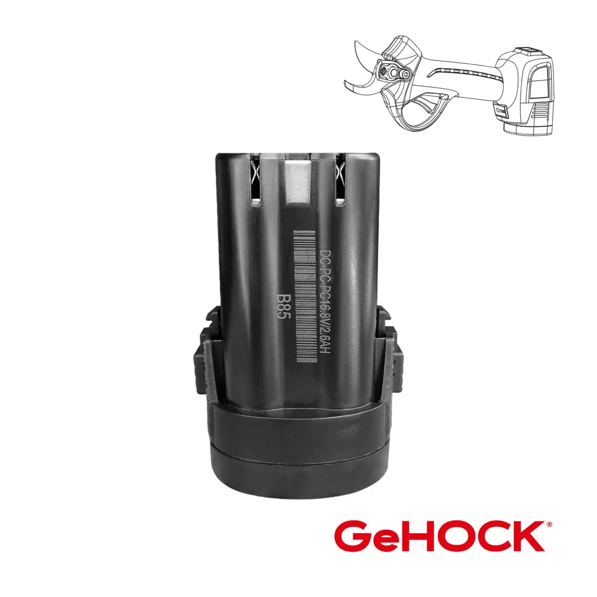 ΜΠΑΤΑΡΙΑ ΓΙΑ ΨΑΛΙΔΙ 2.6Ah 16.8V Li-ion Gehock  BACP500-2.6Ah